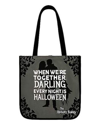 Morticia and Gomez Addams Canvas Tote Bag - The Addams Family