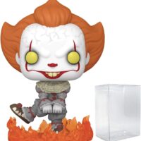 POP Stephen King's It - Dancing Pennywise Specialty Series Exclusive Funko Vinyl Figure (Bundled with Compatible Box Protector Case), Multicolor, 3.75 inches