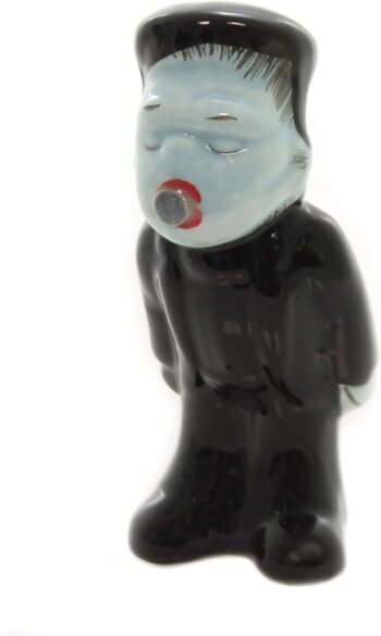 Pacific Giftware Zombies Monster and Bride Magnetic Ceramic Halloween Salt and Pepper Shakers