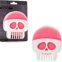 Peleg Design Brain Drain White Skull Sponge Holder for Kitchen, Bath, or Sink, Drains and Dries All Types of Sponges, 1 Sponge Included