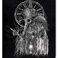 Plague Doctor Fleece Blanket