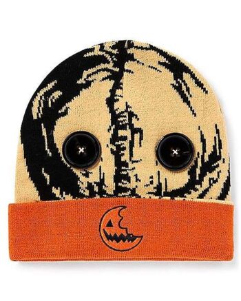 Sam Button Eyes Cuff Beanie Hat - Trick 'r Treat