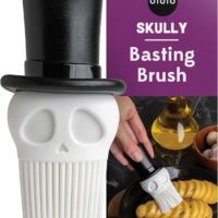 Skully Basting Brush by OTOTO - Silicone Pastry Brush, Kitchen Brush, Spooky Gifts, Skull Kitchen Accessories, Food Basting Brush for Cooking - Kitchen Gift, Kitchen Gadgets, Funny Gifts, Unique Gifts