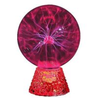 Sound Activated Red Base Plasma Ball - 8 Inch