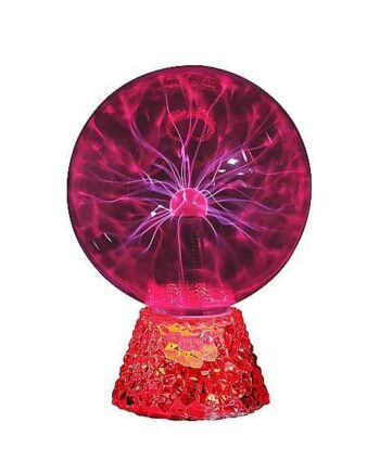 Sound Activated Red Base Plasma Ball - 8 Inch