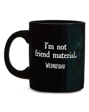 Wednesday Not Friend Material Coffee Mug - 20 oz.