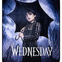 Wednesday Umbrella Fleece Blanket - Wednesday