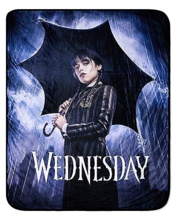 Wednesday Umbrella Fleece Blanket - Wednesday