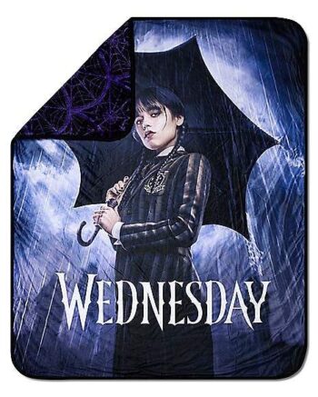 Wednesday Umbrella Fleece Blanket - Wednesday