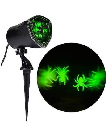 Whirl-A-Motion LED Green Spiders Projection Spot Light