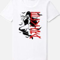 White Batty Elvira T Shirt