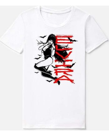 White Batty Elvira T Shirt