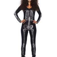 X-Ray Skeleton Catsuit Costume for Women