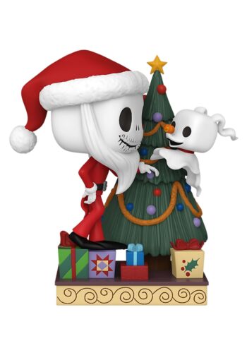 POP! Deluxe: Nightmare Before Christmas 30th Anniversary - Jack & Zero with Christmas Tree Vinyl Figure