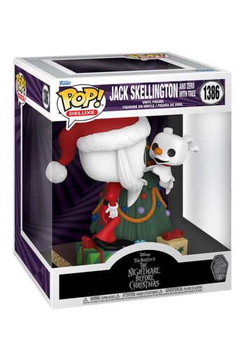 POP! Deluxe: Nightmare Before Christmas 30th Anniversary - Jack & Zero with Christmas Tree Vinyl Figure