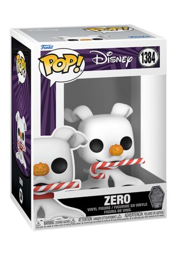 POP! Disney: Nightmare Before Christmas 30th Anniversary - Zero with Candy Cane Vinyl Figure