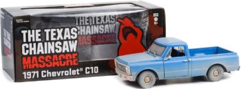 1971 Chevy C10 Pickup Truck Light Blue (Dusty) The Texas Chainsaw Massacre (1974) Movie 1/24 Diecast Model Car by Greenlight 84141