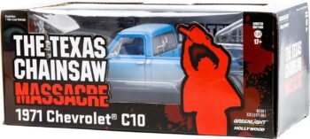 1971 Chevy C10 Pickup Truck Light Blue (Dusty) The Texas Chainsaw Massacre (1974) Movie 1/24 Diecast Model Car by Greenlight 84141