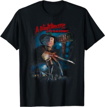 A Nightmare On Elm Street Freddy Poster Fade T-Shirt