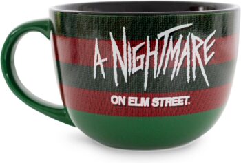 A Nightmare on Elm Street Freddy Krueger Sweater Claws Ceramic Soup Mug | 24-Ounce Bowl For Ice Cream, Cereal, Oatmeal | Large Coffee Cup For Espresso, Caffeine | Horror Movie Gifts and Collectibles