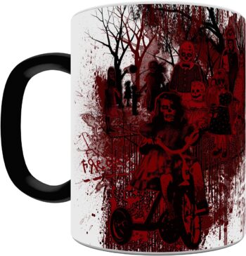 A Nightmare on Elm Street - The Children - One 11 oz Morphing Mugs Color Changing Heat Sensitive Ceramic Mug – Image Revealed When HOT Liquid Is Added!