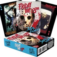 AQUARIUS Friday the 13th Playing Cards - Friday the 13th Themed Deck of Cards for Your Favorite Card Games - Officially Licensed Friday the 13th Merchandise & Collectibles