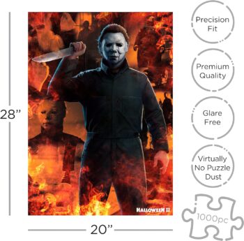 AQUARIUS Halloween 2 Puzzle (1000 Piece Jigsaw Puzzle) - Officially Licensed Halloween Merchandise & Collectibles - Glare Free - Precision Fit, 22'' x 28'' (65484)