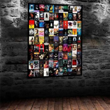 Best Horror Movies of All Time Puzzle, Horror Classics Collage Halloween Puzzles 1000 Piece for Adults, Gifts for Scary Movie Fans