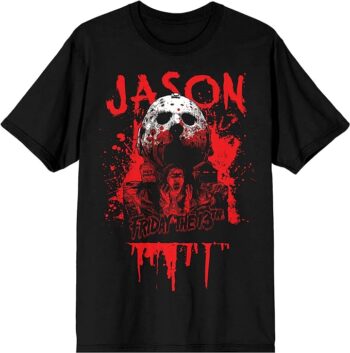 Bioworld Friday The 13th Jason Voorhees Men's Black Graphic T-Shirt