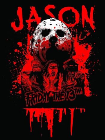 Bioworld Friday The 13th Jason Voorhees Men's Black Graphic T-Shirt