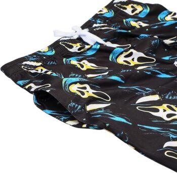 Bioworld Scream Ghostface Repeat Print Men's Black Sleep Pajama Pants