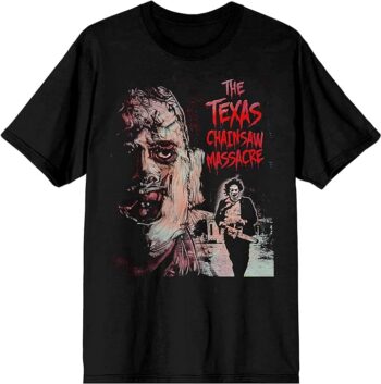 Bioworld Texas Chainsaw Massacre Leatherface Men's Black Short Sleeve Crew Neck Tee