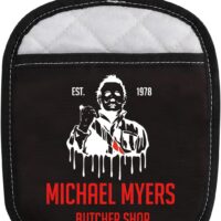 CMNIM Michael Horror Oven Mitts,Horror Movie Characters Oven Mitts/BBQ Gloves,Villains Pot Holders,Horror Lover Gift for Kitchen Cooking Baking Grilling (Michael Horror Oven Mitts)