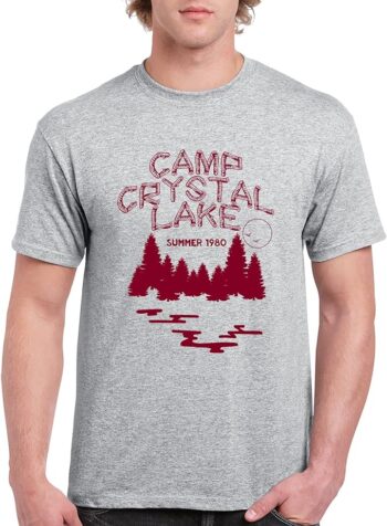 Camp Crystal Lake - Funny 80s Horror Movie Halloween T Shirt