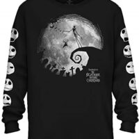 Disney Nightmare Before Christmas Jack Skellington Moon Long Sleeve Adult T-Shirt