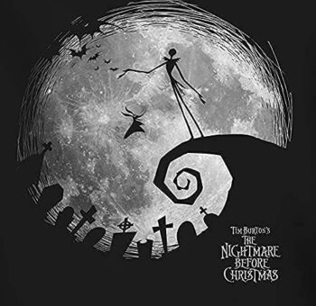 Disney Nightmare Before Christmas Jack Skellington Moon Long Sleeve Adult T-Shirt