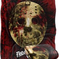 Friday The 13th Blanket, 50"x60", Bloody Mask, Silky Touch Super Soft Throw Blanket