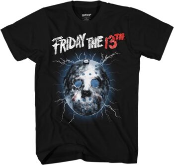 Friday The 13th Jason Hockey Mask Mens Adult T-Shirt