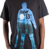 Friday The 13th Jason Silhouette Men's Black T-Shirt