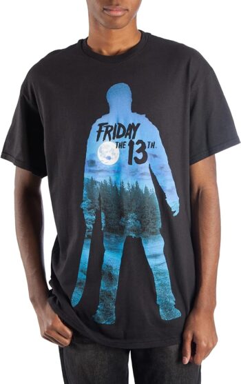 Friday The 13th Jason Silhouette Men's Black T-Shirt