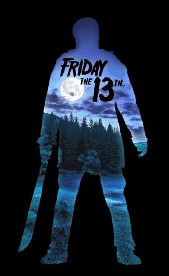 Friday The 13th Jason Silhouette Men's Black T-Shirt