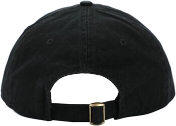 Ghostface Dad Plain Black Embroidered Patch Hat with pre-Curved Bill for Men