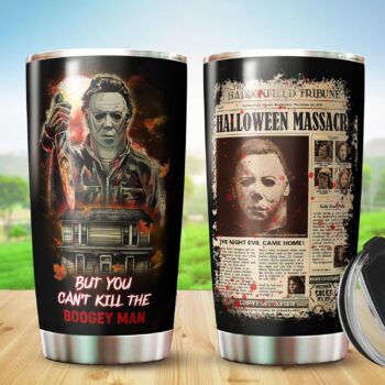 Hilary Art Horror Character Stainless Steel Tumbler - Halloween Christmas, Halloween, Birthday Gifts For Coworker, Men, Women 20 Oz