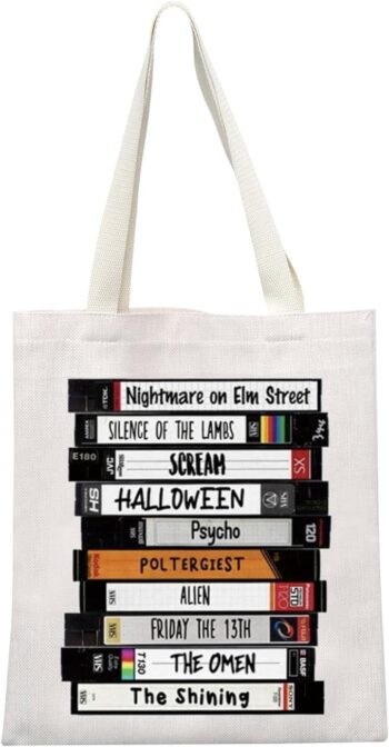 Horror TV Show Merchandise Gift Serials Killer Inspired Horror Movie Lover Gift Scary Halloween Party Gift Tote Bag