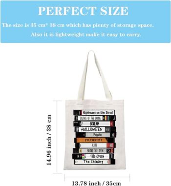 Horror TV Show Merchandise Gift Serials Killer Inspired Horror Movie Lover Gift Scary Halloween Party Gift Tote Bag