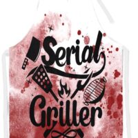 InnoBeta Serial Killer Gifts, True Crime Gifts, Gifts for Women, True Crime Fans, Unisex & Size Apron