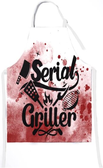 InnoBeta Serial Killer Gifts, True Crime Gifts, Gifts for Women, True Crime Fans, Unisex & Size Apron