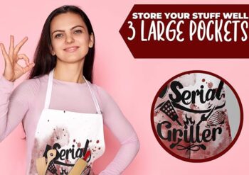 InnoBeta Serial Killer Gifts, True Crime Gifts, Gifts for Women, True Crime Fans, Unisex & Size Apron