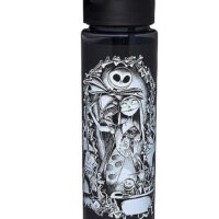 Jack Skellington and Sally Water Bottle with Straw 24 oz. - The Nightmare Before Christmas