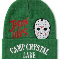 Jason Voorhees Mask Camp Crystal Lake Cuff Beanie Hat - Friday the 13th